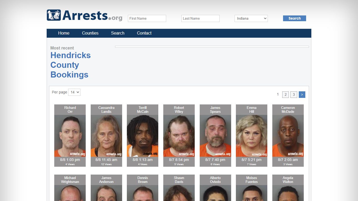 Hendricks County Arrests and Inmate Search